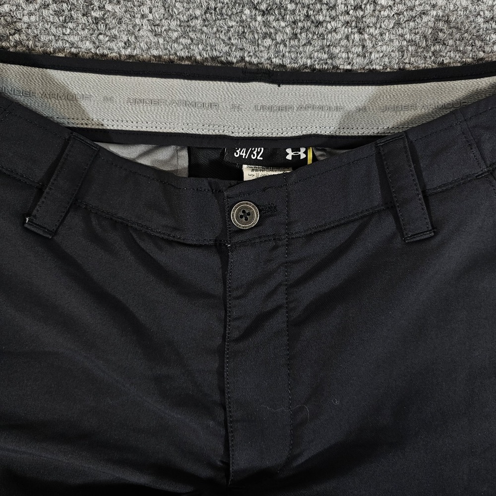 Under Armour Mens Black Stretch Performance Golf Pants 34/32 Match Play - Picture 3 of 5